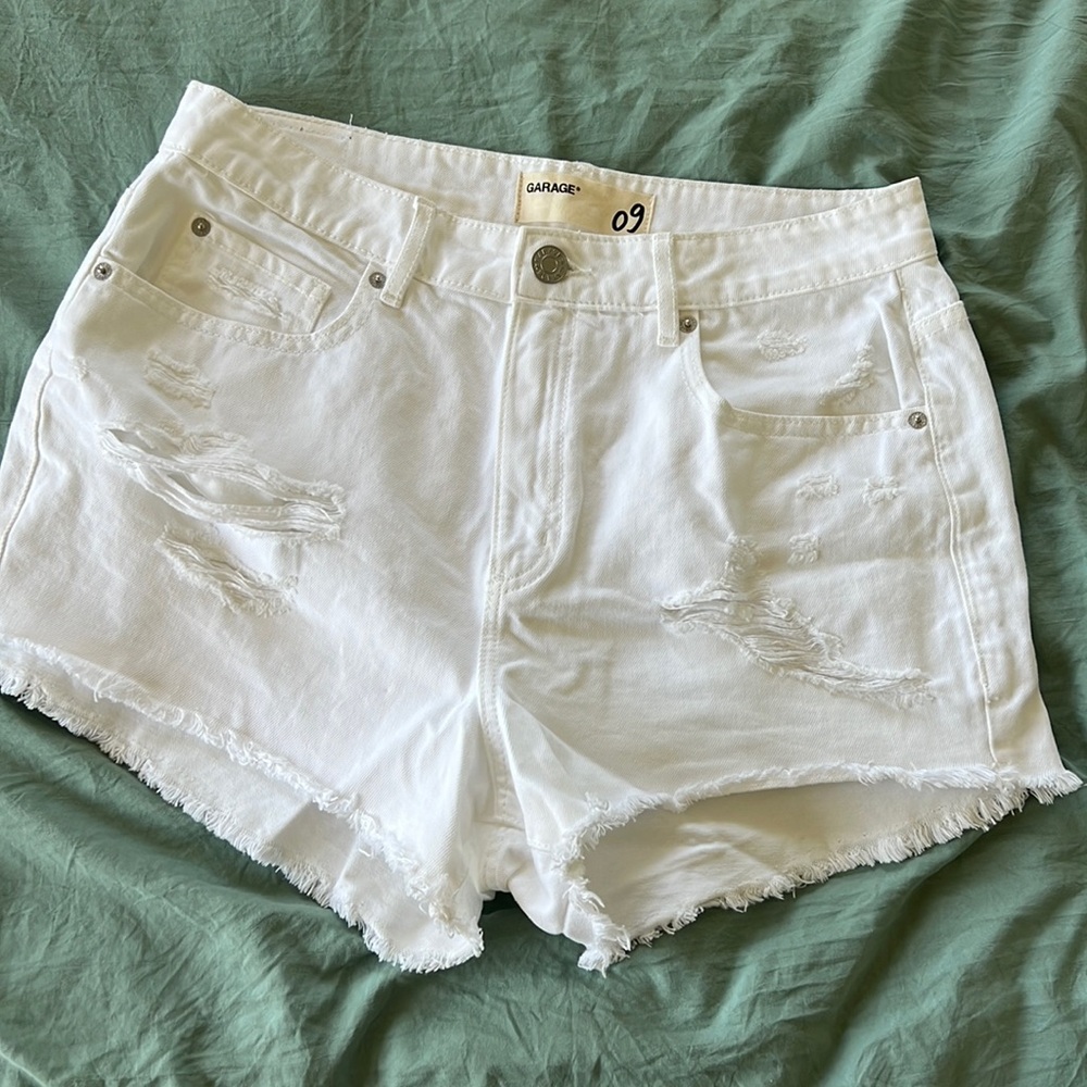 Garage high waisted festival shorts